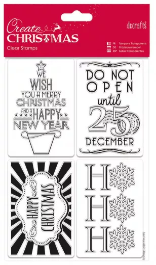 Mini Clear Stamps - Gift Tags